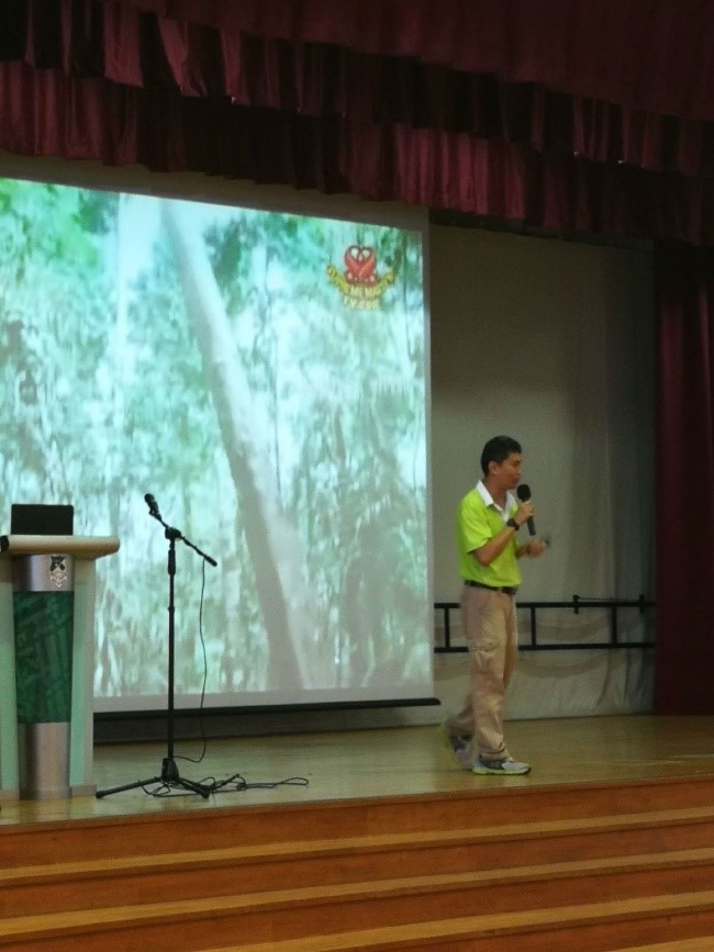 Assembly talk by Mr Low, Chairman of the Earth Society