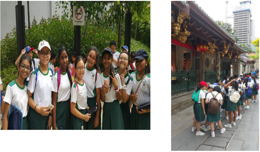 The P5 classes visited Chinatown on 14th and 15th May 2018.  
They visited sites of historical significance such as the Thian Hock Keng Temple.