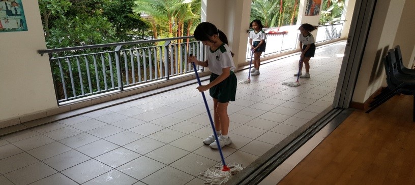 Students were equipped with relevant skills to carry out cleaning tasks